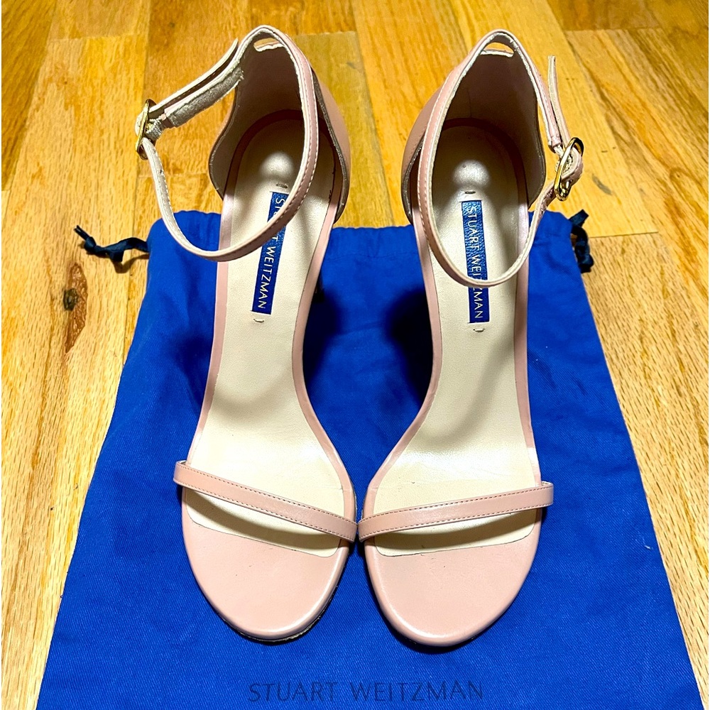 Stuart Weitzman Leather Sandal pink size 7 1/2